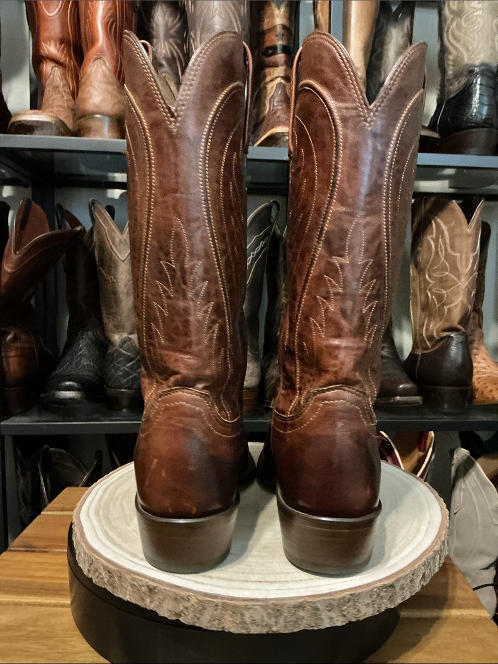 Lucchese Bart | Brown Calf Leather | 9D - Picture 7 of 9